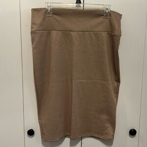 LuLaRoe gold sparkling skirt size Large